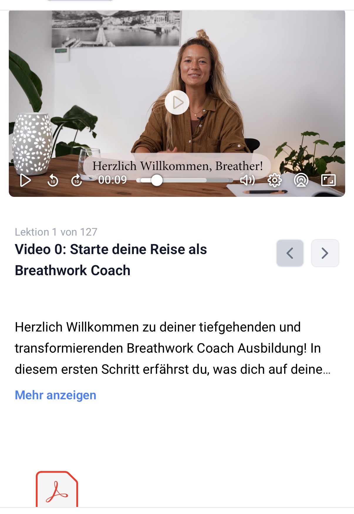Video-Lektion im Mitgliederbereich